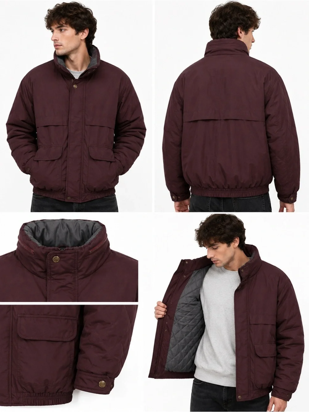 North Bay Trade Men’s Insulated Bomber Jacket